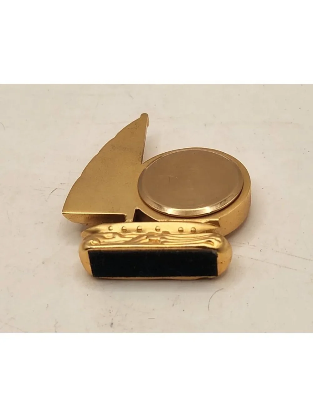 Himi - Miniature Clock - Brass / Metal - Sail - Quartz